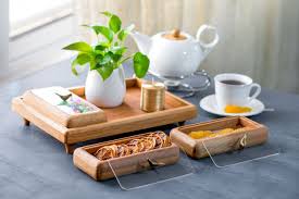 تصویر 1 از قیمت سینی چوبی دسته فلزی + خرید باور نکردنی